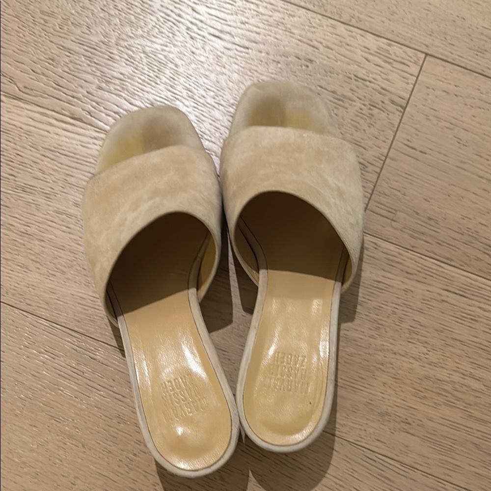 Maryam Nassir Zadeh Cream Sandals Minimalist Design